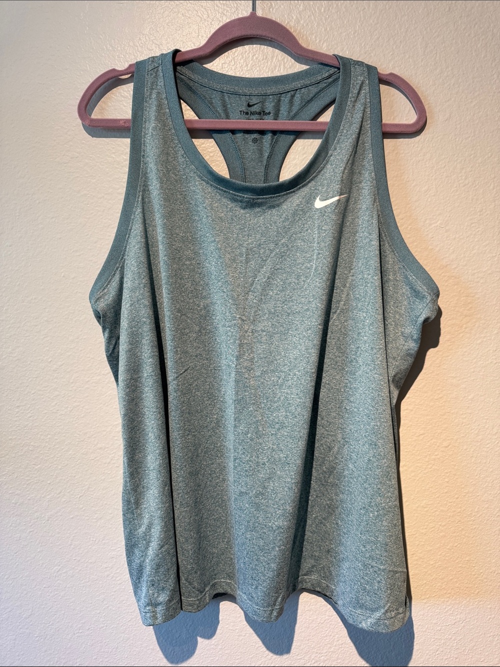 Nike Women’s Heathered Teal Racerback Athletic Tank